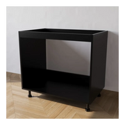 Base da lavello da incasso con Le Seguenti Misure l=80 cm p=55,5 cm h=72 cm Colore Nero con spedizione in Kit senza Ante