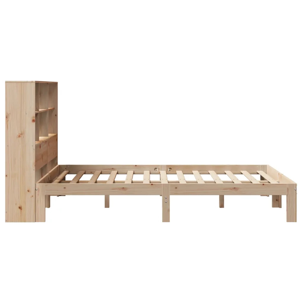 Letto Libreria senza Materasso 160x200 cm in Legno di Pino 3322566