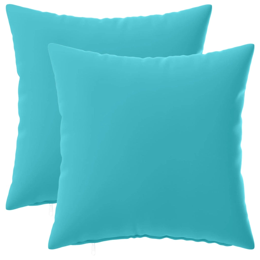 Federa 2 pcs HEERLEN Turchese 50 x 50 cm Poliestere 911023