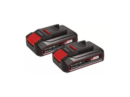 2 batterie Einhell 18V 2,5 Ah Power X-Change plus alta qualitA~ e versatilitA~