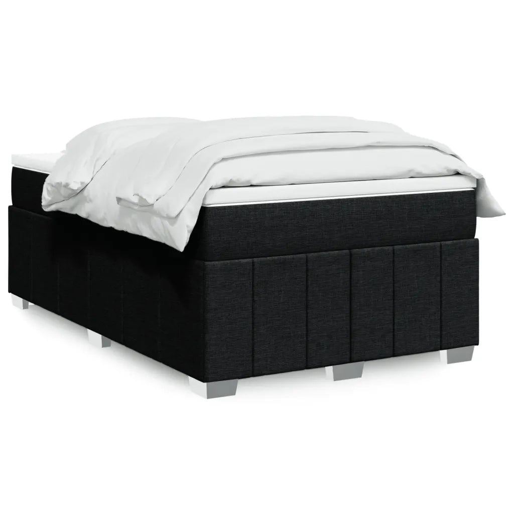 Giroletto a Molle con Materasso Nero 120x200 cm in Tessuto 3285465