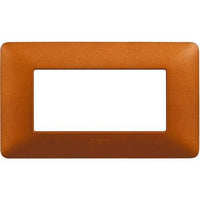 Placca Bticino Matix 4 moduli rosso terra AM4804TRT