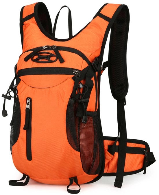 Borsa da bicicletta - 15L borsa da bicicletta impermeabile per sci, bicicletta, sport, mountain bike, leggera, borsa da uomo, campeggio, escursioni e kit di riscaldamento - Arancione