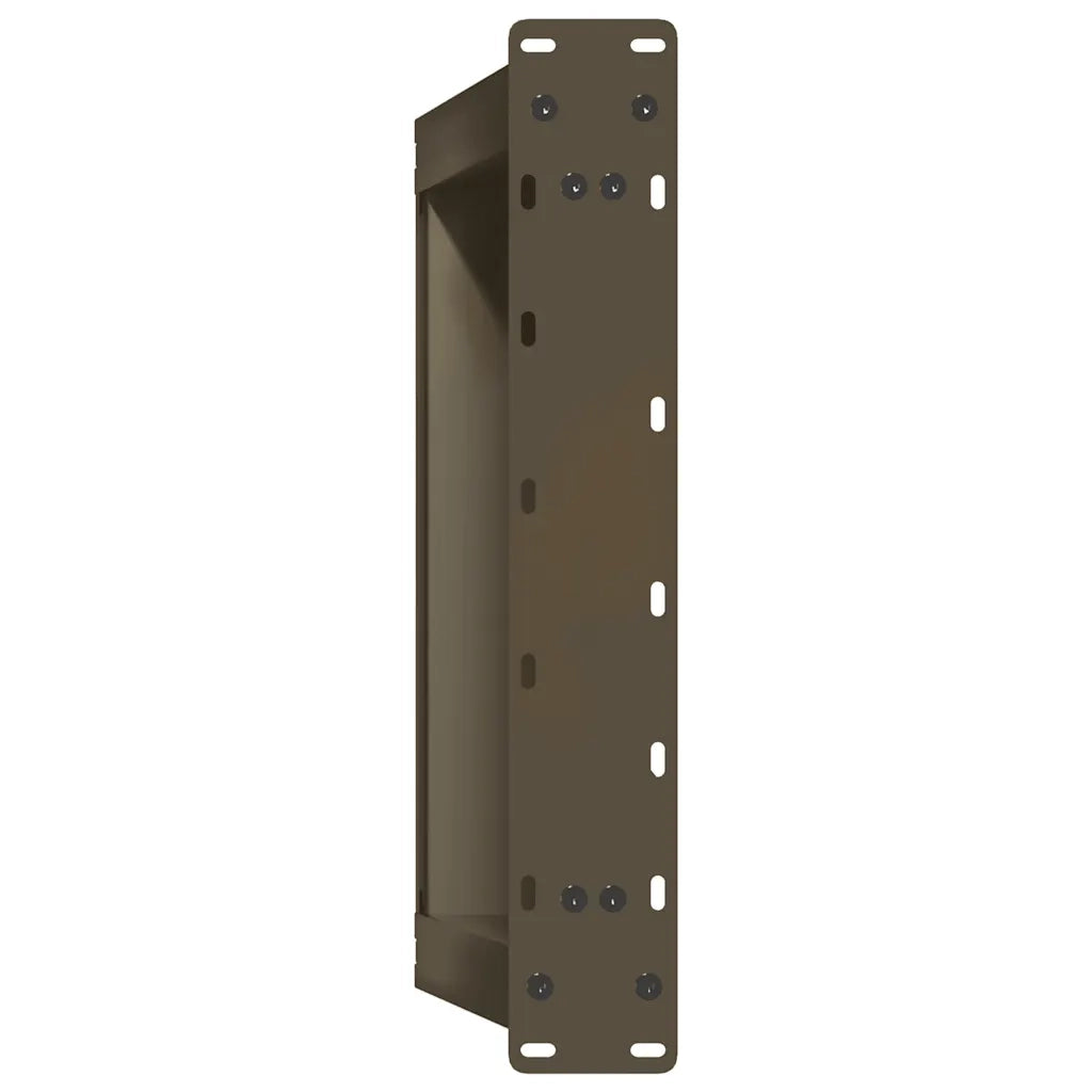 vidaXL Gambe per Tavolino da Caffè a Forma di U 2 pz Acciaio Naturale 60x(42-43) cm Acciaio
