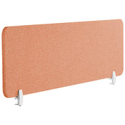 Pannello Divisorio Fonoassorbente per scrivania in PET rosso chiaro 160 x 40 cm tavolo ufficio