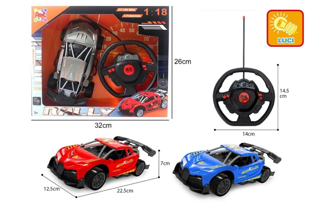 1 Pezzo Auto Macchina Radiocomandata Rally 4 Funzioni Vari Colori