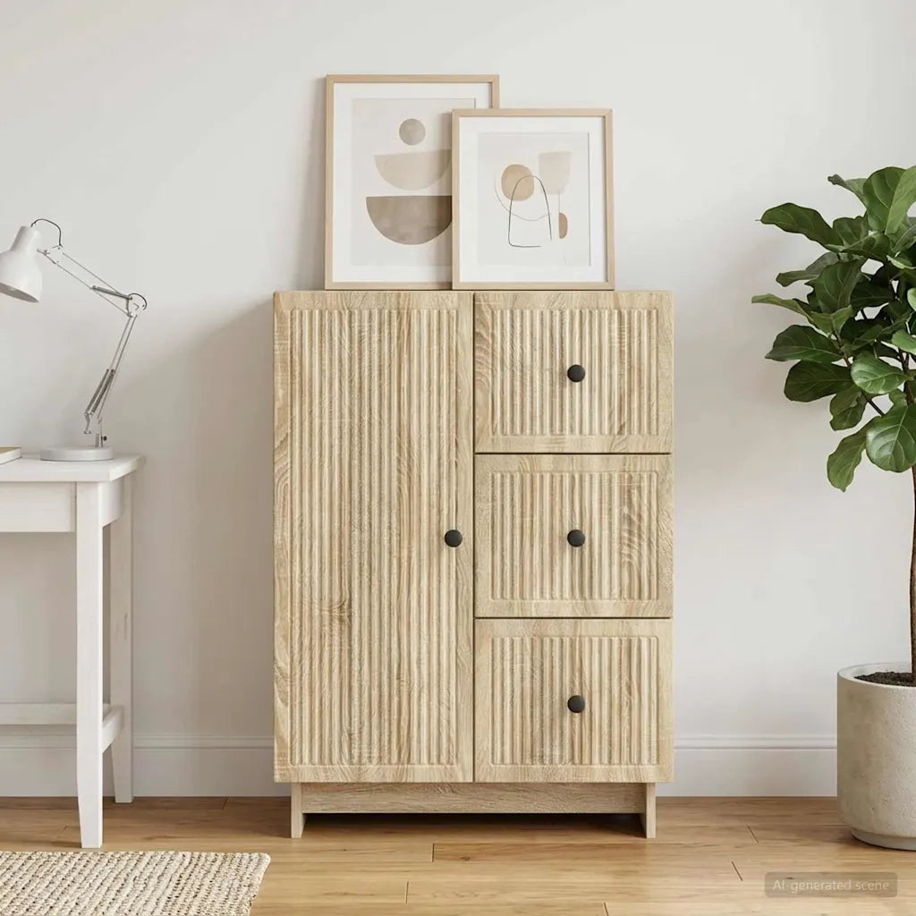 Credenza Rovere Sonoma 66 x 34,5 x 90 cm Legno ingegnerizzato 893937