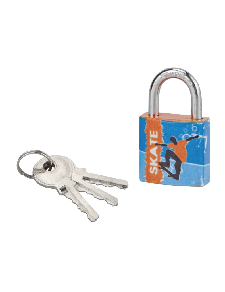 Lucchetto Palestra Sport Skate, acciaio, interno, arco in acciaio, 30 mm, 3 chiavi – THIRARD