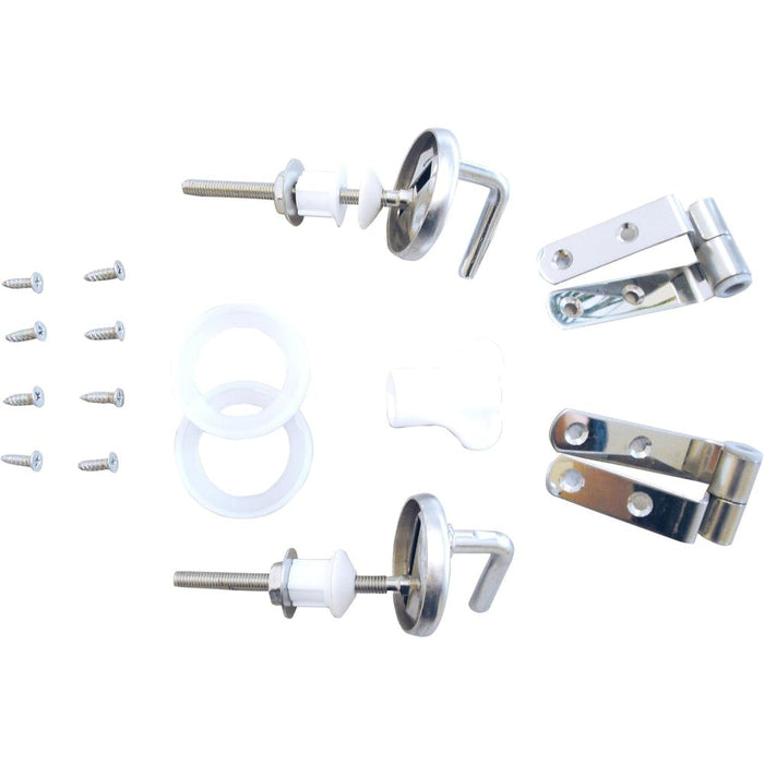 Eisl, set di cerniere di ricambio per sedile copri-wc, edz-s1