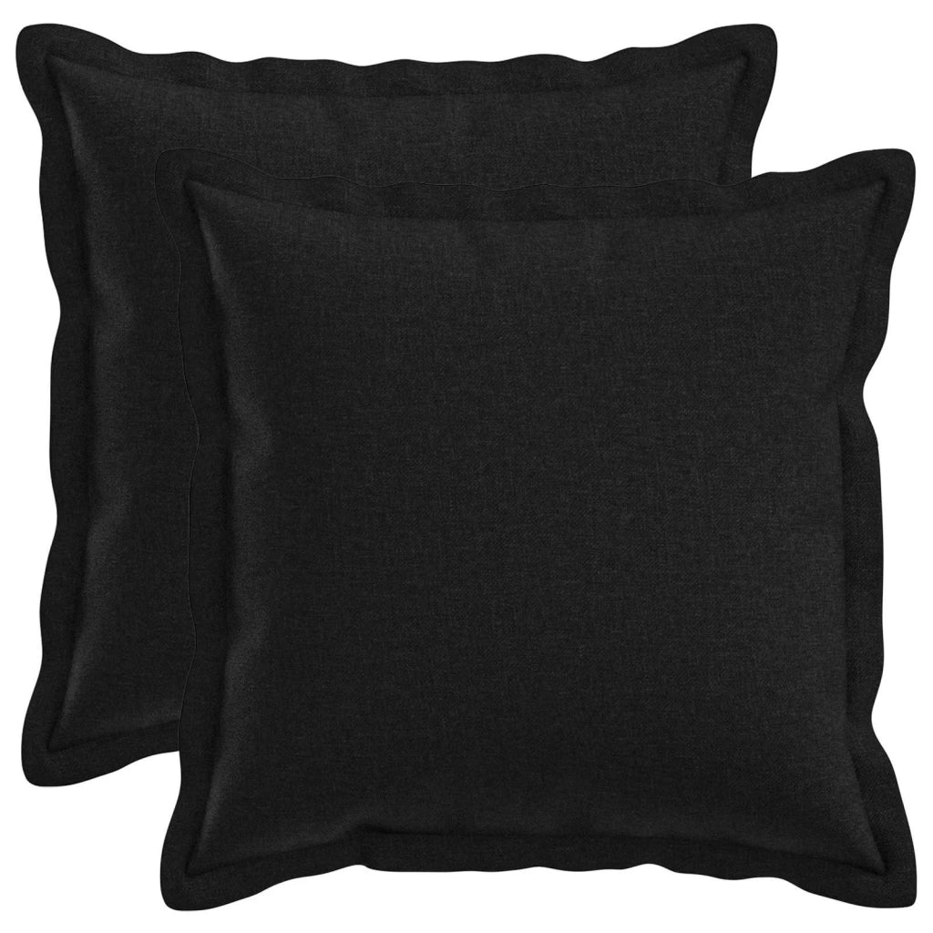Federa 2 pcs HOUTEN Nero 40 x 40 cm Lino 916657