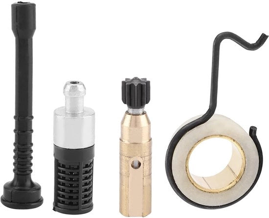 Kit di sostituzione per pompa di olio della catena trapanatrice - Set di filtri a ingranaggi - Tubo di olio - Progettato per un uso prolungato - Adatto per MS210/MS230/MS250 - Realizzato in metallo superiore - Kit di parti di catena trapanatrice