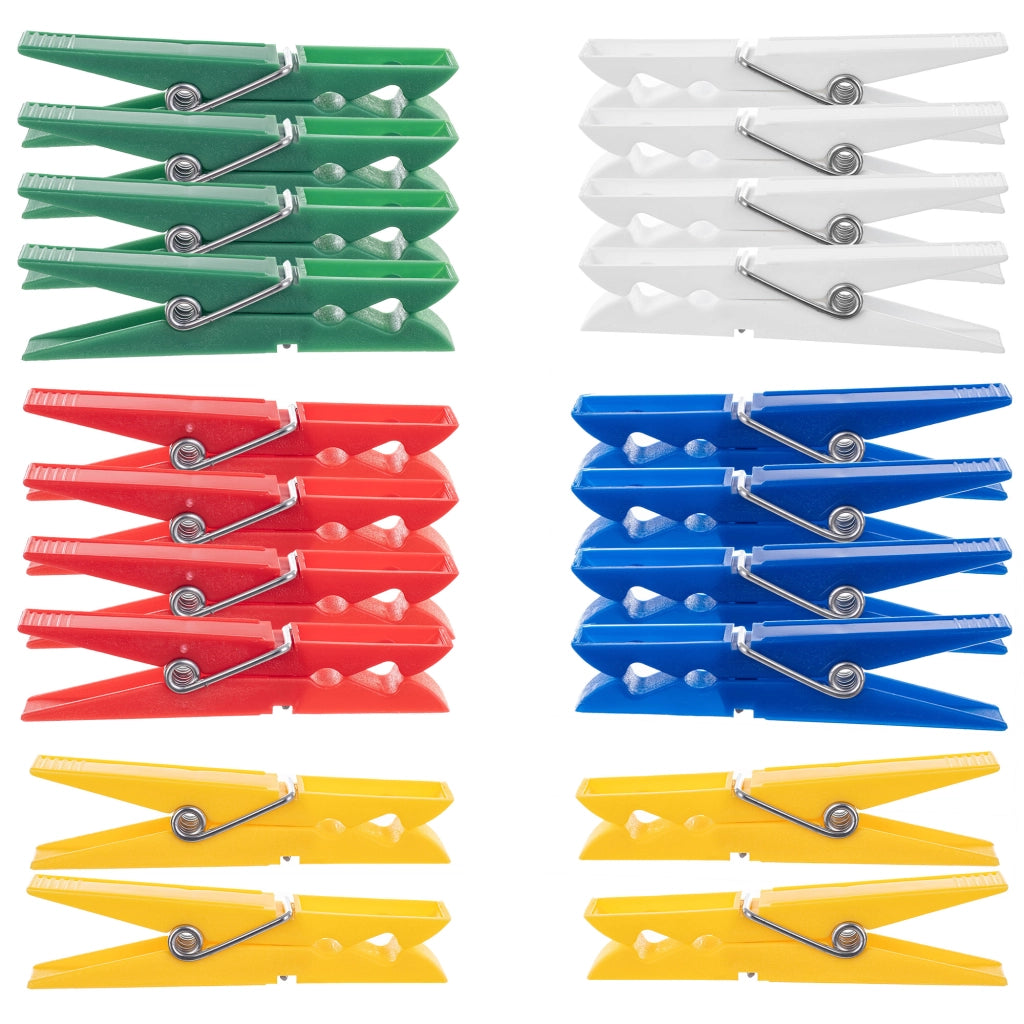 Mollette per bucato KADAX, ferma-panni, colorate, resistenti, 20 pezzi