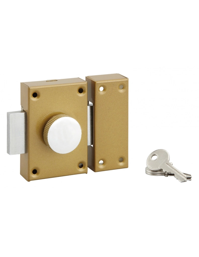 Chiavistello curvo con pomolo e cilindro Ø 25 x 40 mm, 3 chiavi – SERRUPRIX