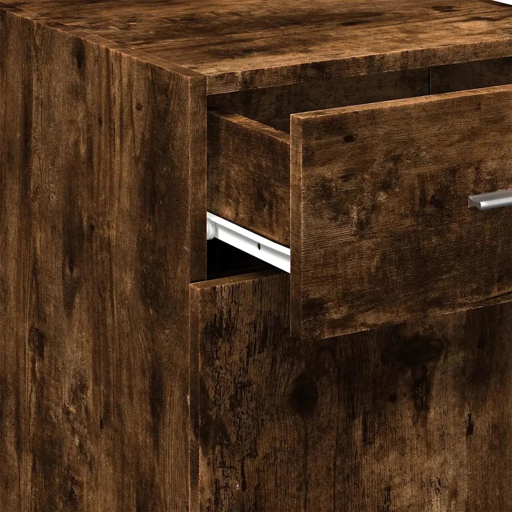 vidaXL Credenza Rovere Fumo 40x42,5x93 cm in Legno Multistrato