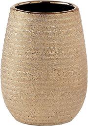 Sostegno per spazzolini da denti in bagno G-Astrid, oro, dimensioni 11 x 8,3 x 8,3 cm, peso 0,294 kg, sostegno per spazzolini da denti in ceramica, garanzia 2 anni, progetto R&E
