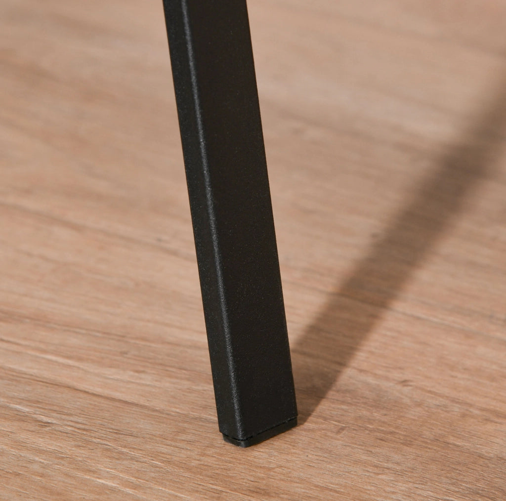 Appendiabiti da terra nero in metallo e MDF con 8 ganci, 180 cm