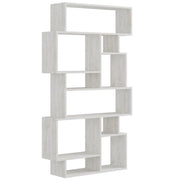 Libreria Moderna Scaffale 8 Ripiani 168x96x25cm Casa Ufficio Bianco Frassinato