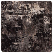 Runner in Moquette | Runner Tappeto MARSA Nero 100 x 100 cm Poliestere e PVC