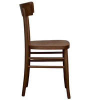 Sedia sala da pranzo in legno noce scuro stile milano