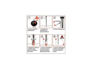 Piantatore manuale 2 bocche Abrek trapiantatore rapido per piantine e bulbi