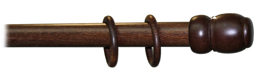 bastone a strappo d 35 mm noce scuro 300 cm senza supporti  cod:ferx.18633