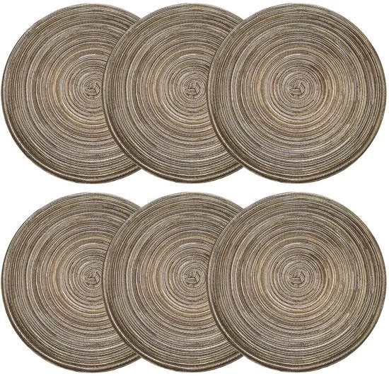 Tavolino Ronde 30 cm - Lavabile Cotone - Antiscivolo Resistente al Calore - Durevole Tessuto Naturale - Tavolati - Adatto per Matrimoni - Tavolo Matita