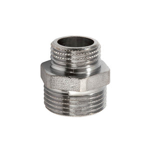 Nipplo doppio mm ridotto cromato lucido