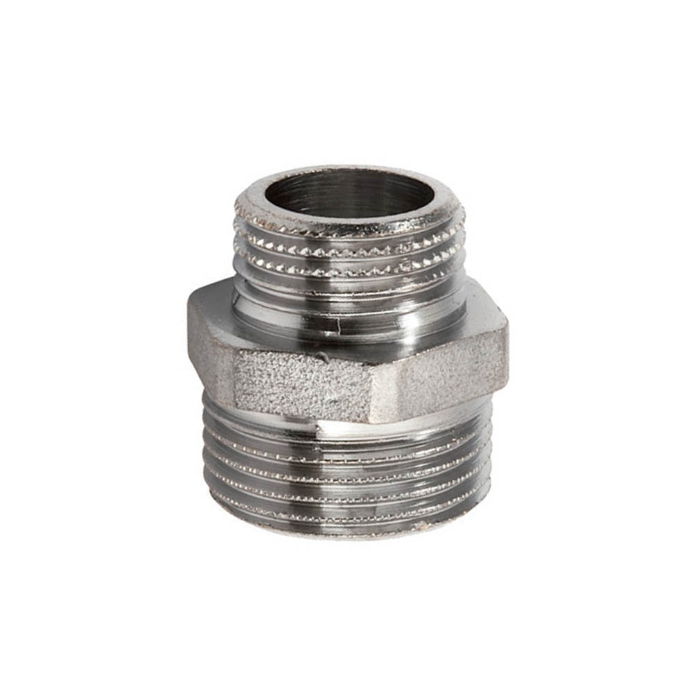 Nipplo doppio mm ridotto cromato lucido