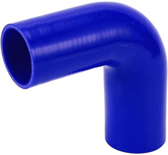 Slang in Silicone 90° - Flexibile Slang - Diametro Interno 57-63 mm - Lunghezza 150 mm - Blu - Resistente a Temperature Elevate - Slang di Raffreddamento