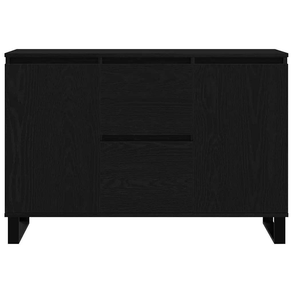 Credenza Rovere Nero 101,5 x 35 x 70 cm Legno multistrato 862935