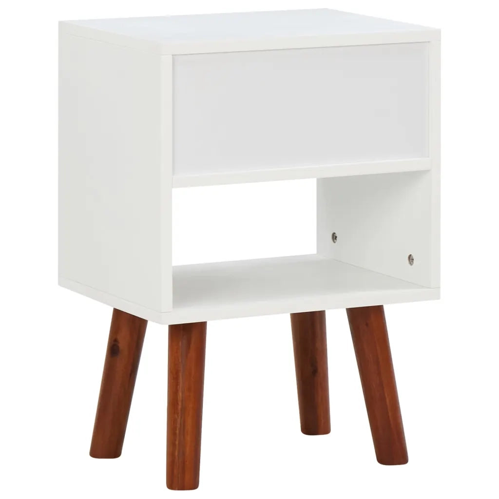 Comodini in Legno Massello di Acacia 2 pz 40x30x57 cm 245740