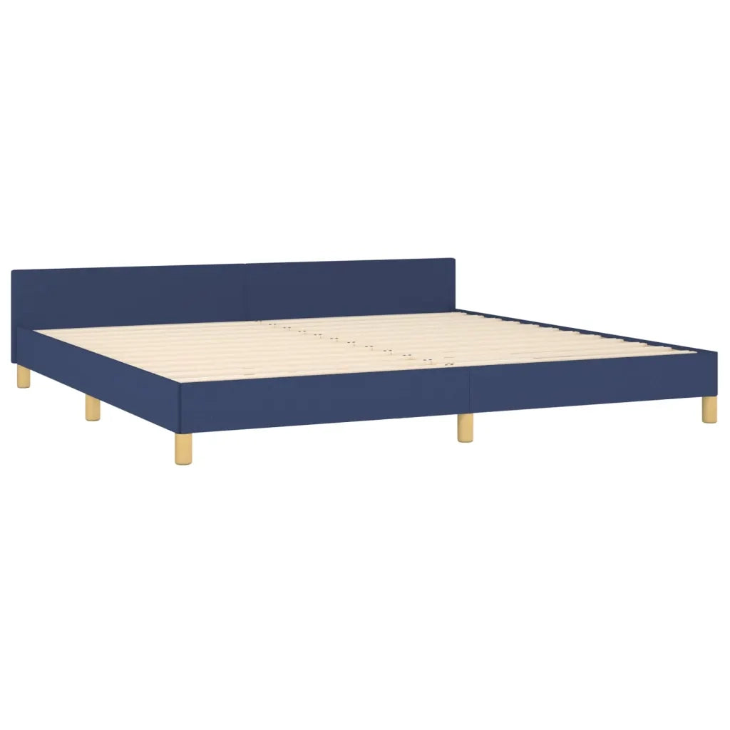 Giroletto con Testiera Blu 180x200 cm in Tessuto cod mxl 62287