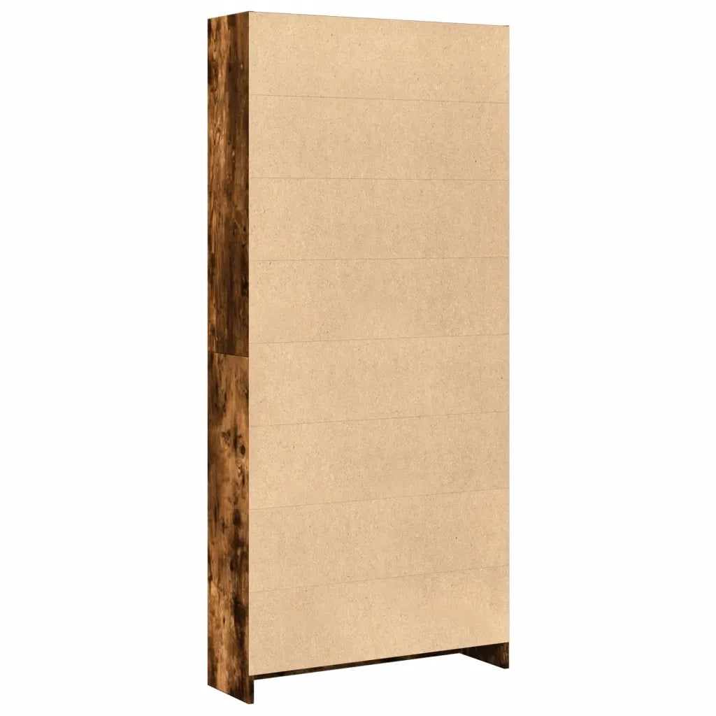 Libreria Rovere Fumo 80x24x176 cm in Legno Multistrato 857857