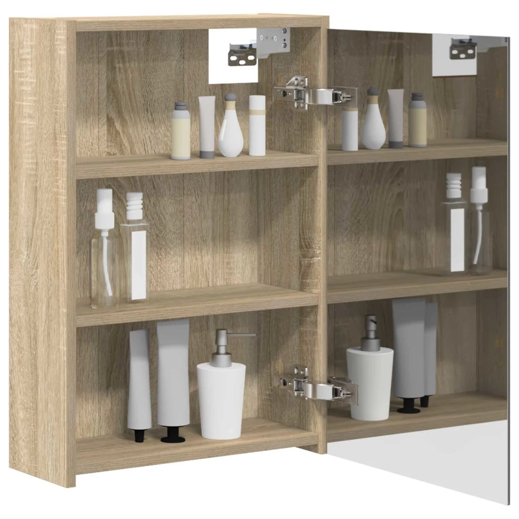Mobiletto per specchio da bagno Rovere Sonoma 43 x 16 x 62.5 cm
