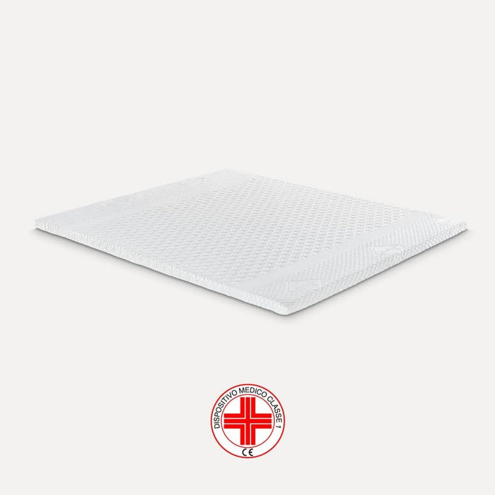 Topper in memory foam Brezee altezza 5 dispositivo medico Sfoderabile - Memory 5S Rivestimento: Slim, Lunghezza: 200, Larghezza: 120
