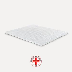 Topper in memory foam Brezee altezza 5 dispositivo medico Sfoderabile - Memory 5S Rivestimento: Slim, Lunghezza: 200, Larghezza: 100
