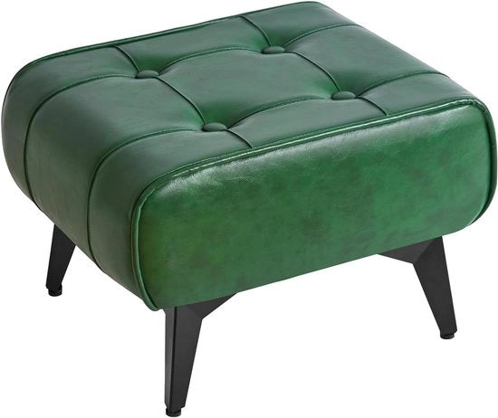 Sedia di appoggio per piedi - moderna poltrona - multifunzionale - 1 pezzo - verde - pelle sintetica