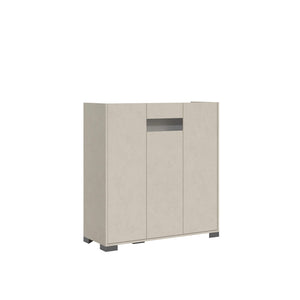 Credenza alta 3 ante 100x35x110 cm - RIFLESSO Colore: Cashmere, Dimensioni: L.103 P.35 H.110 cm