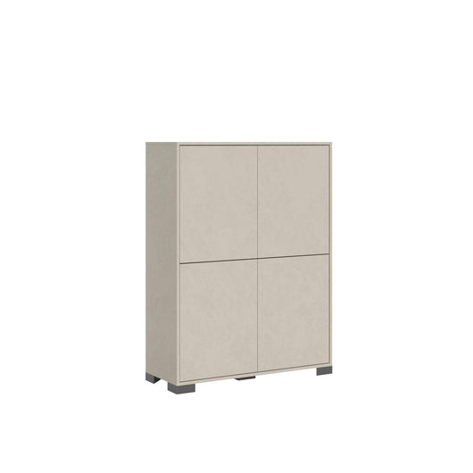 Credenza alta 4 ante 90x35x120 cm - LUMINA Dimensioni: L.90 P.35 H.120 cm, Colore: Cashmere