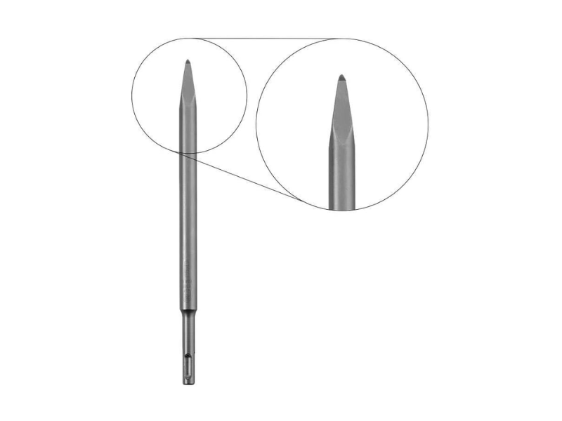 Set scalpelli SDS Plus KWB per demolizione calcestruzzo 3 pz 250mm