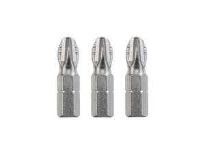 Inserto a croce PH 2 acciaio KWB confezione da 3 pezzi 25mm