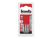 Inserto a croce PH 2 acciaio KWB confezione da 3 pezzi 25mm