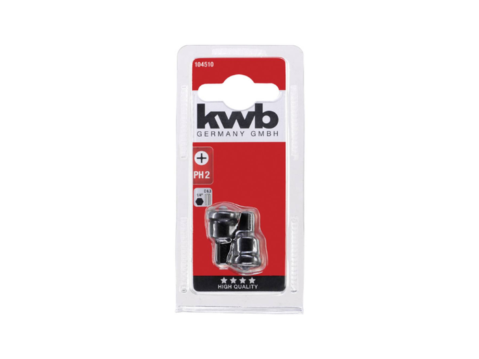 Inserto a croce KWB 2 pz bit con arresto di profonditA~ per cartongesso
