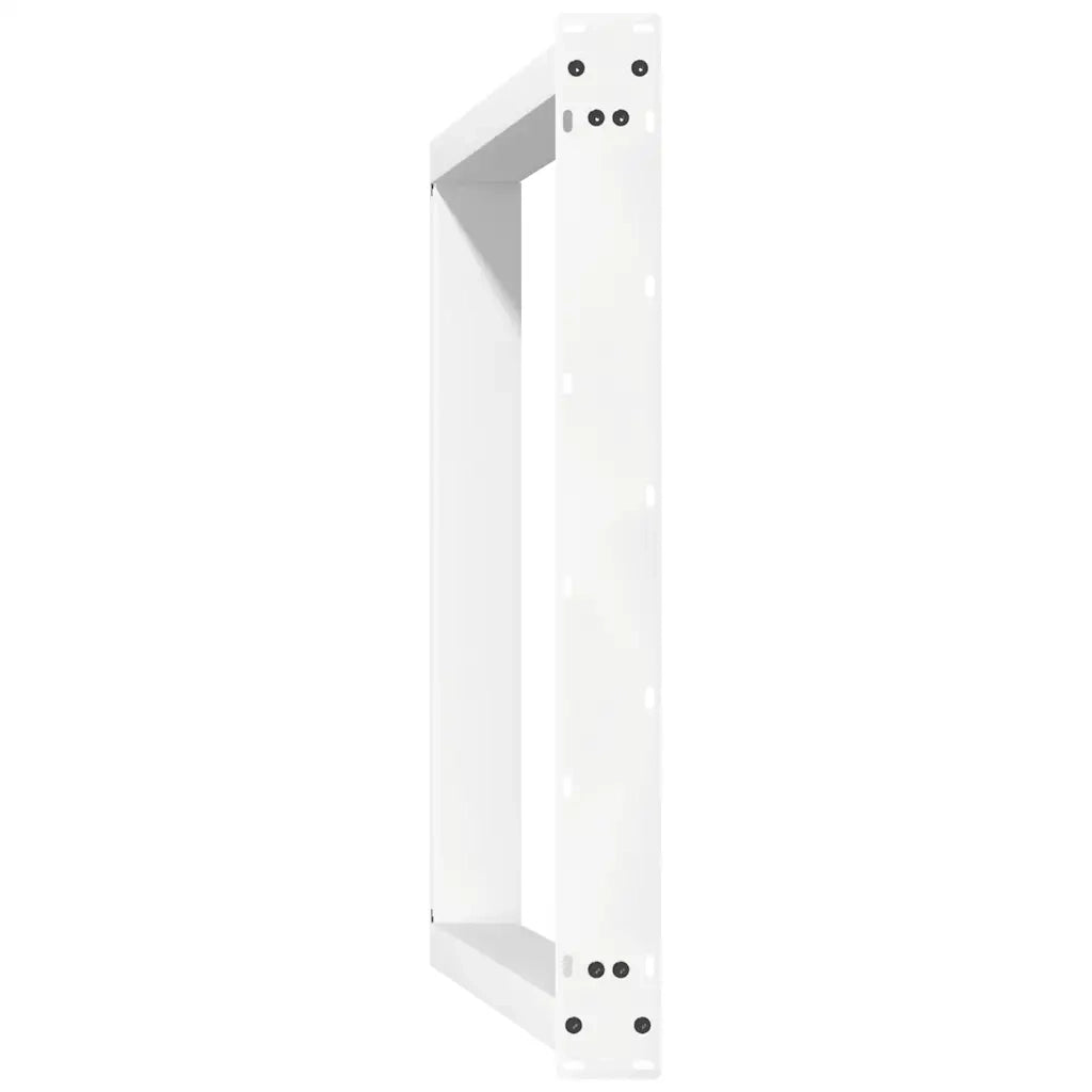 vidaXL Gambe per tavolo da pranzo a forma di U 2 pz bianche 70x(72-73) cm in acciaio