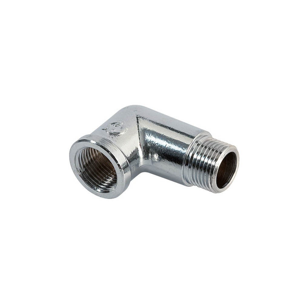 Gomito a 90° mf cromato lucido