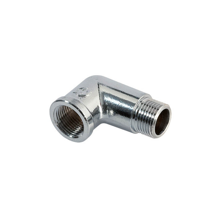 Gomito a 90° mf cromato lucido