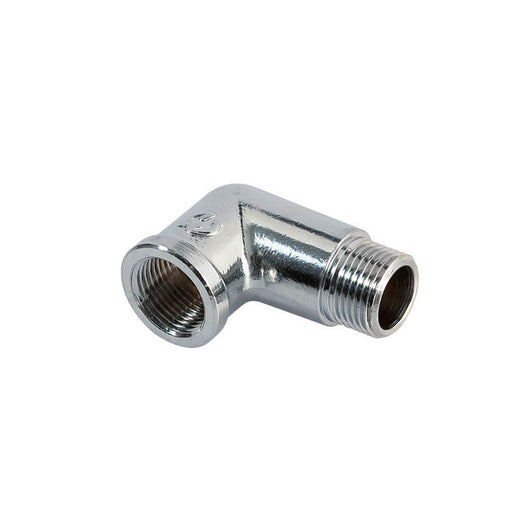 Gomito a 90° mf cromato lucido