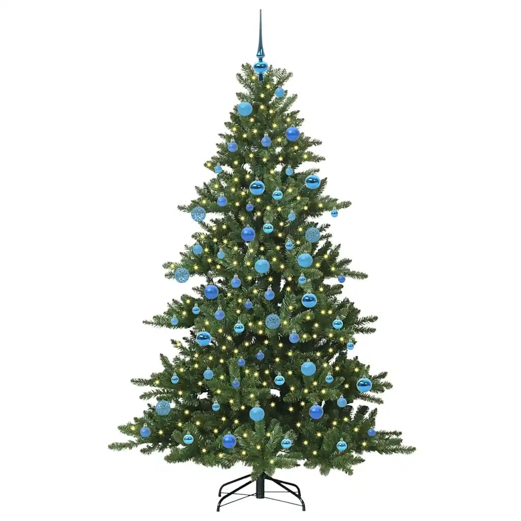Albero di Natale Artificiale con Rami Pieghevoli Verde 180 cm 3397673