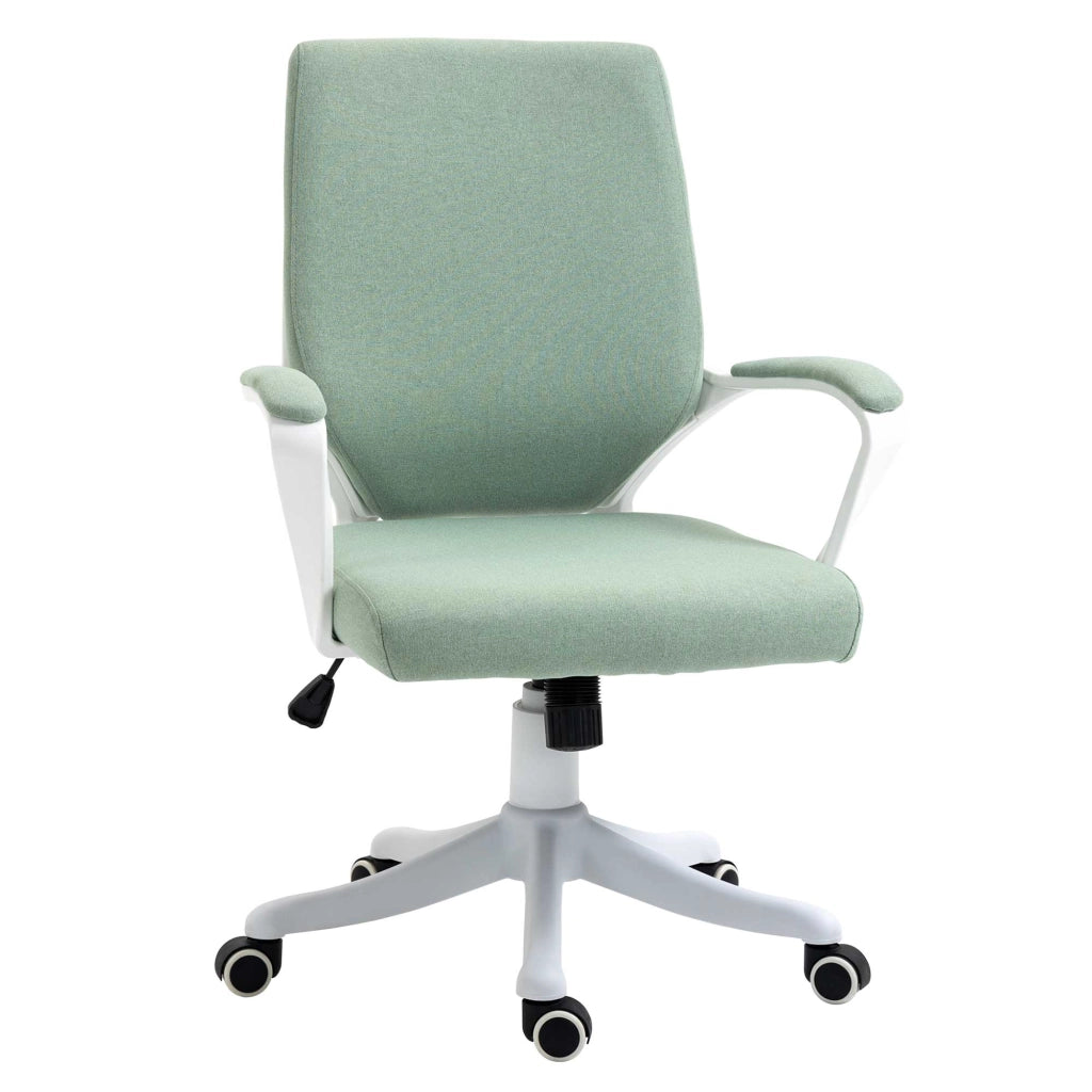 Sedia da ufficio ergonomica con funzione d’oscillazione, ruote girevoli 360°, verde