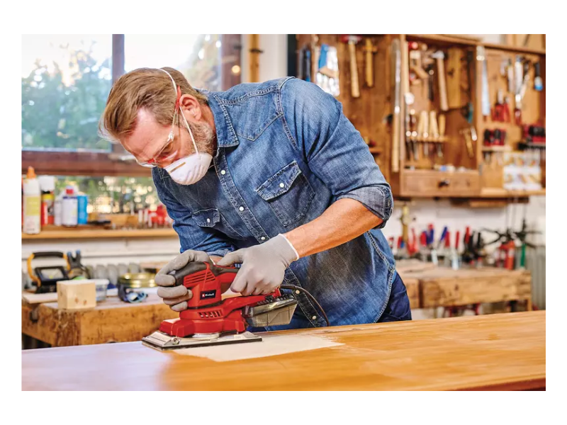 Levigatrice orbitale Einhell TE-OS 2520 E con valigetta e aspirazione integrata